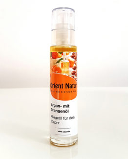 Arganöl mit Orangenöl Pflegeöl für Haut und Körper - 50 ml Naturkosmetik