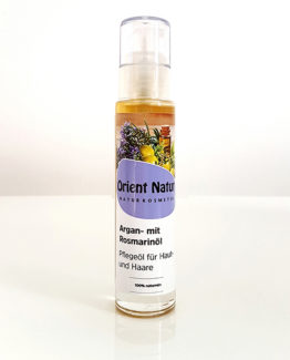 Arganöl mit Rosmarinöl Pflegeöl für Haut, Körper und Harre - 50 ml Naturkosmetik